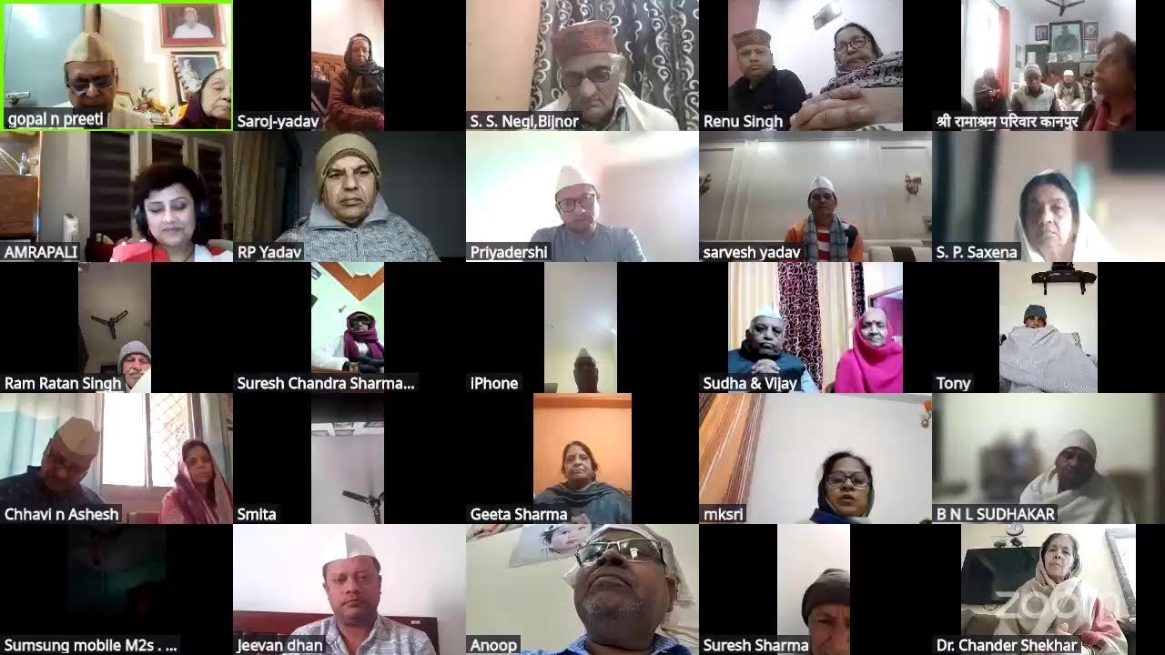 साप्ताहिक ऑनलाइन सत्संग, श्री रामाश्रम सत्संग श्यामनगर