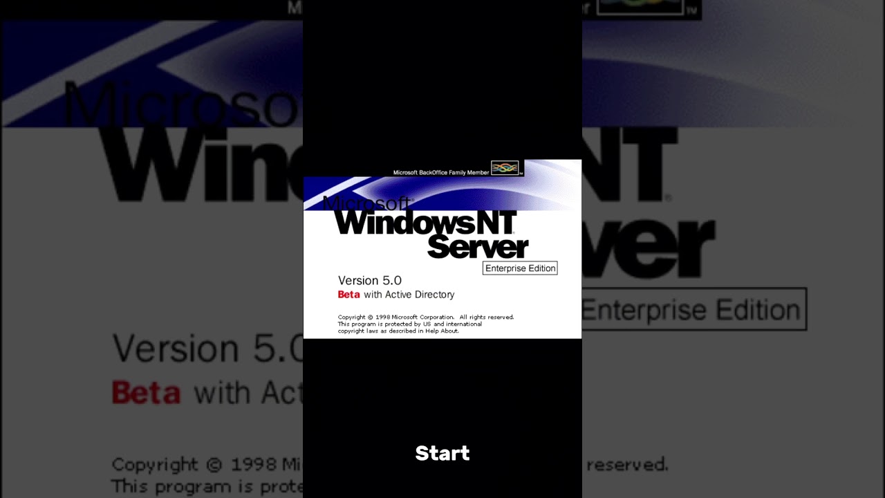 Windows NT 5.0 Enterprise Server beta 2 build 1888 sounds 