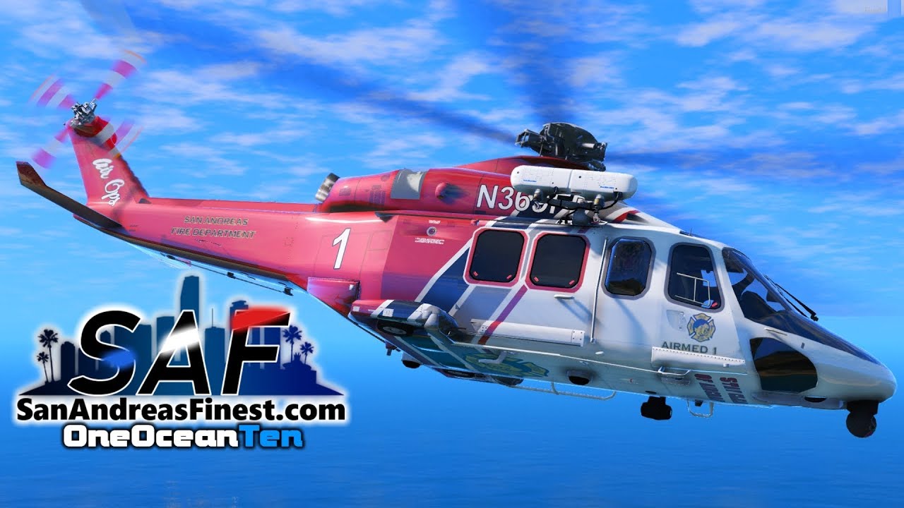 SA'F #153 - MEDIVAC Patrol! New Helicopter! | GTA V RP