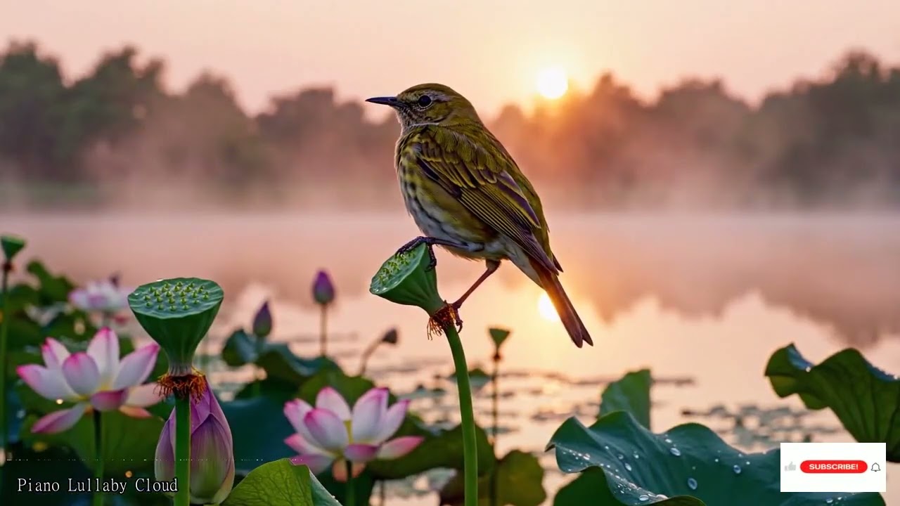 Peaceful Sleep And Meditation With Calm River Flow And Gentle Night Forest Birds