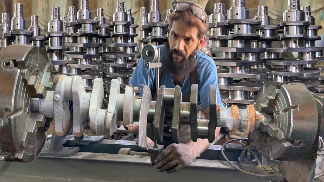 Production of 6 cylinder crankshaft in factory | crankshaft manufacturing |