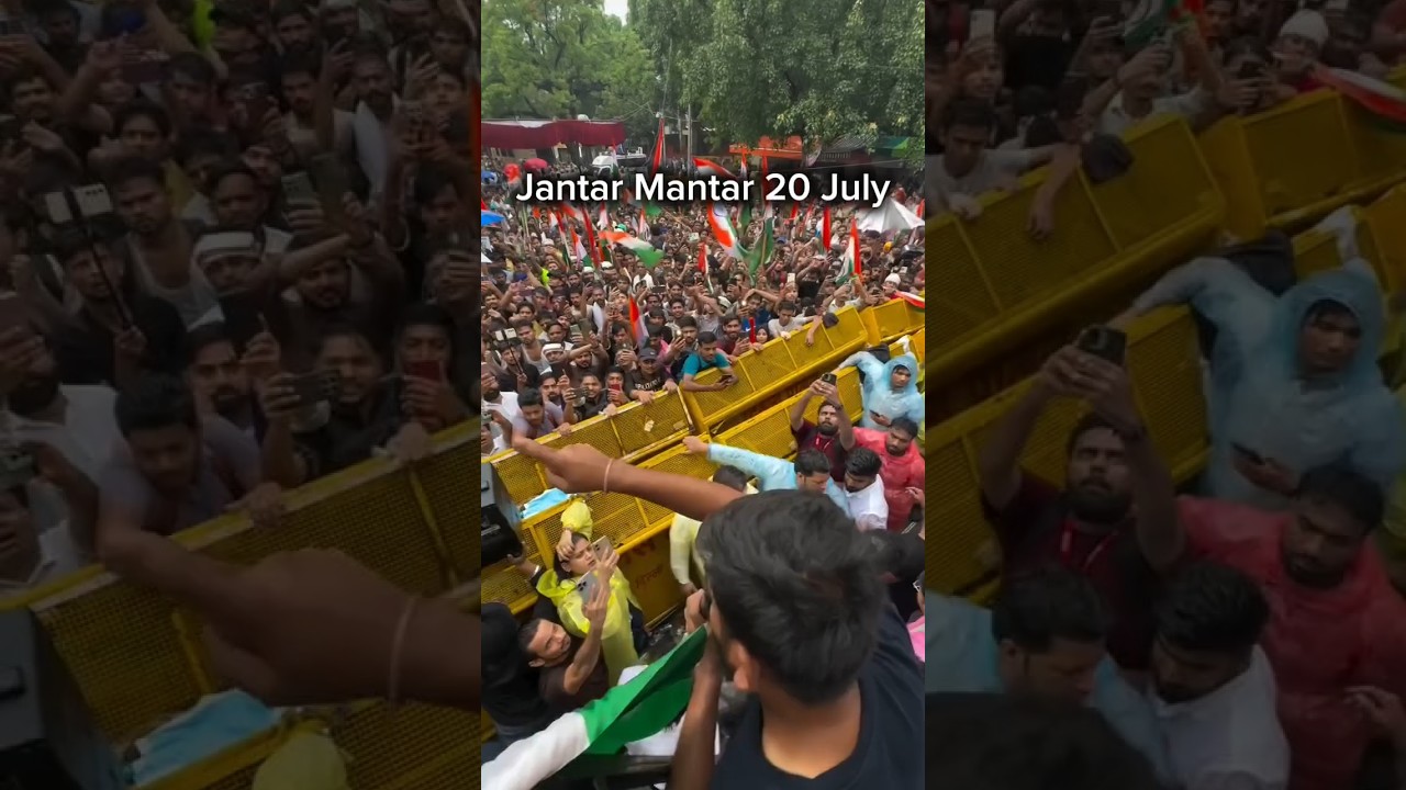Jantar Mantar July 20 Cockroach Janta Party Protest in crowd #cjp #cjpprotest #news #modi #abhijeet