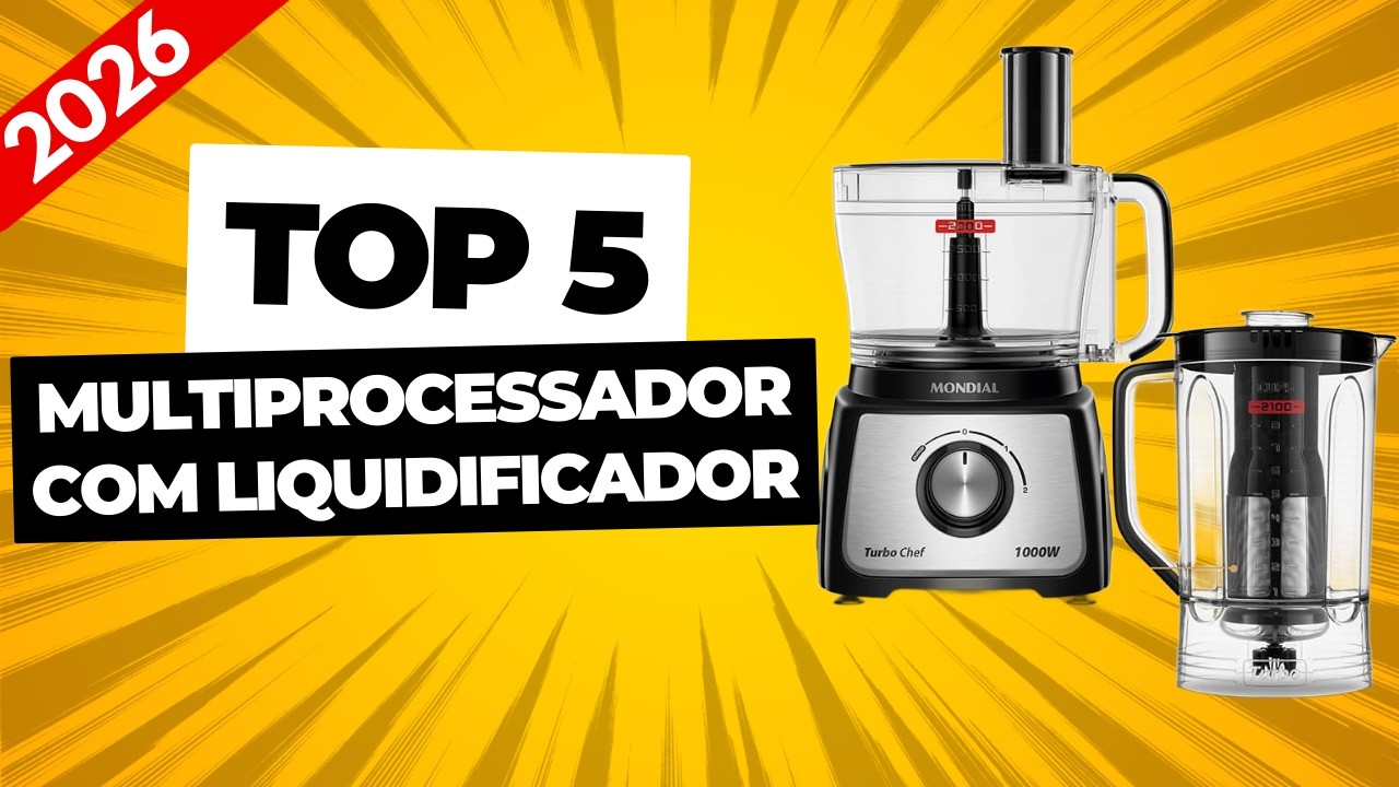 Os 5 MELHORES Multiprocessador com Liquidificador para sua cozinha [o último é o melhor]