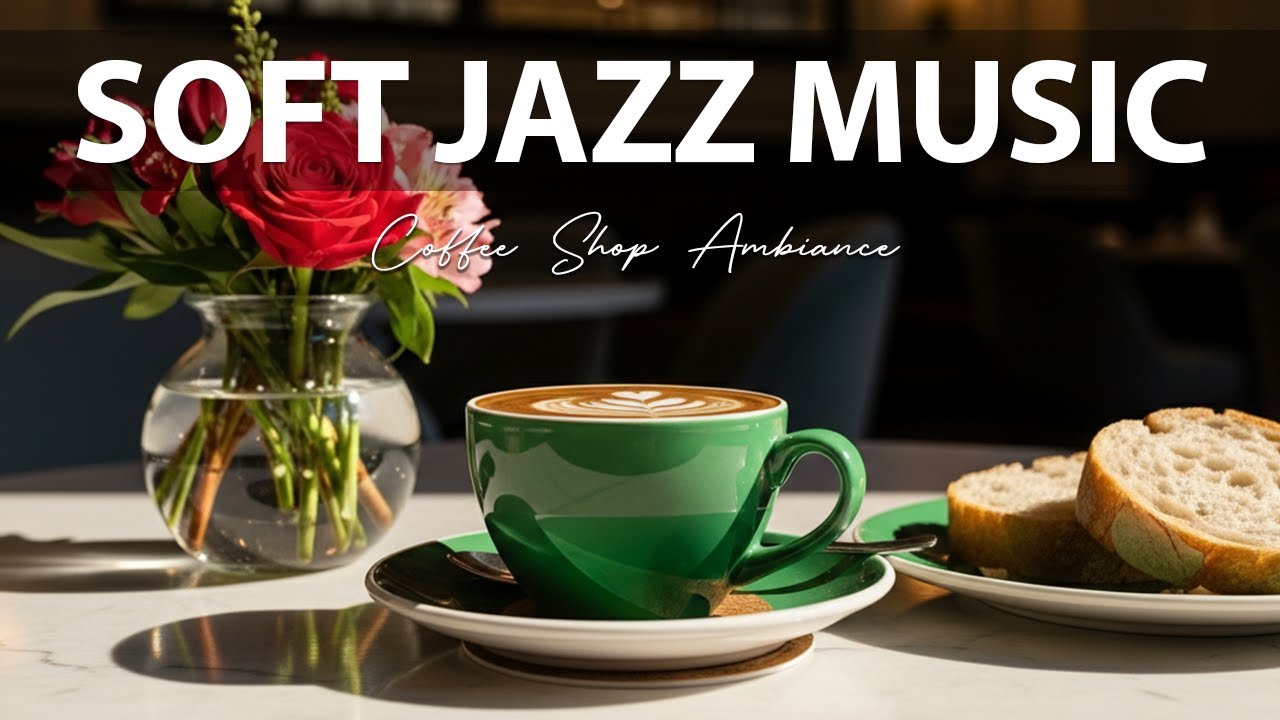Soft Jazz Music ☕Coffee Shop Ambiance for Stress Relief, Working & Holiday