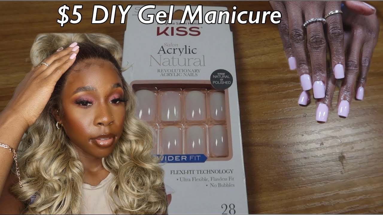 GEL MANICURE IN 10-MIN?! | Kiss Salon Acrylic Natural Nails | TaylorLoraine
