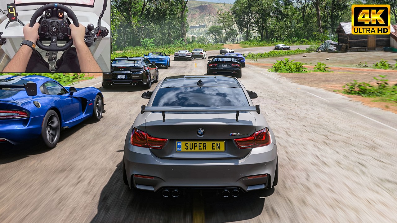 BMW M4 F82 GTS VS Track Toys - Forza Horizon 5 | Logitech G923 Steering Wheel