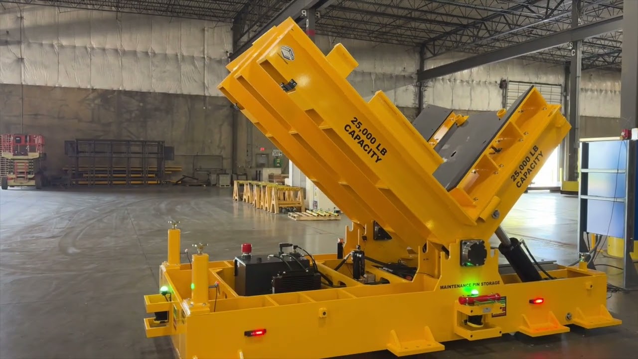 25,000 lb capacity upender or flipper
