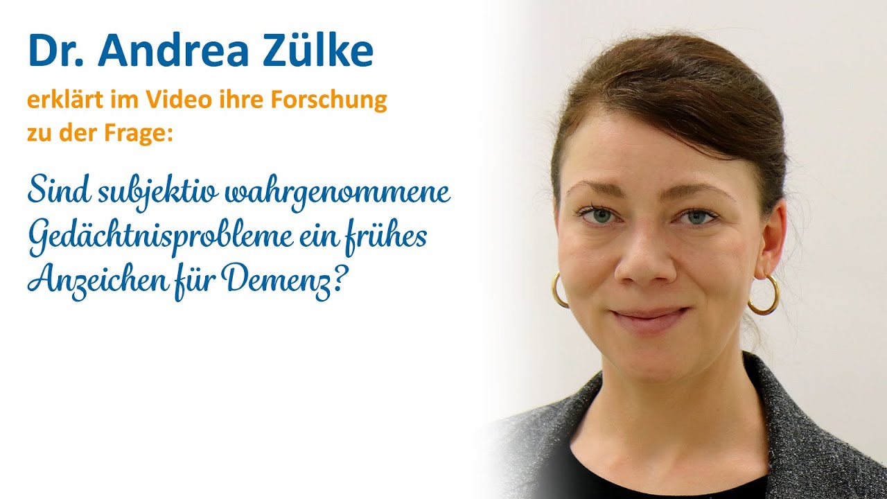 Sind subjektiv wahrgenommene Ged&auml;chtnisprobleme ein fr&uuml;hes Zeichen f&uuml;r Demenz?