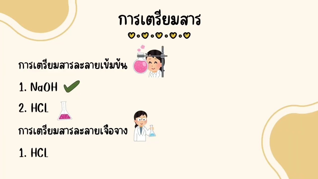 การเตรียมสารละลาย ม.4