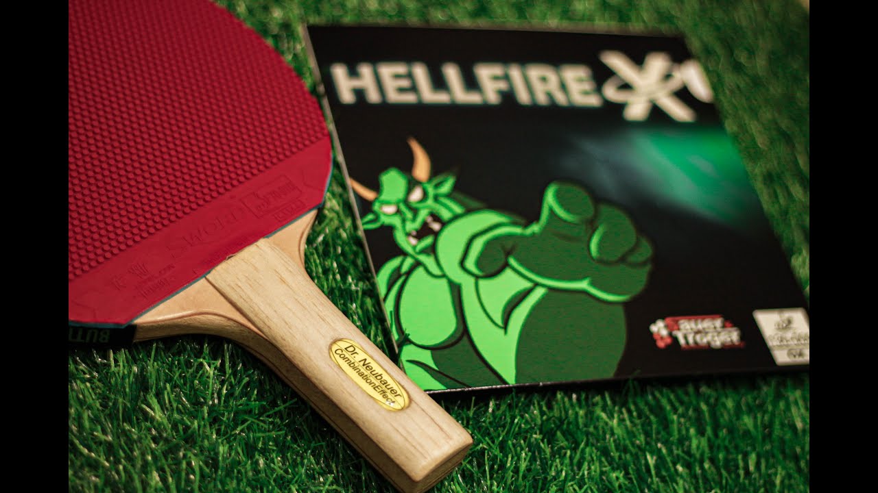 Test & Review Blade table tennis '' Dr.neubauer Combination Effect and Sauer & Troger hellfire X ''