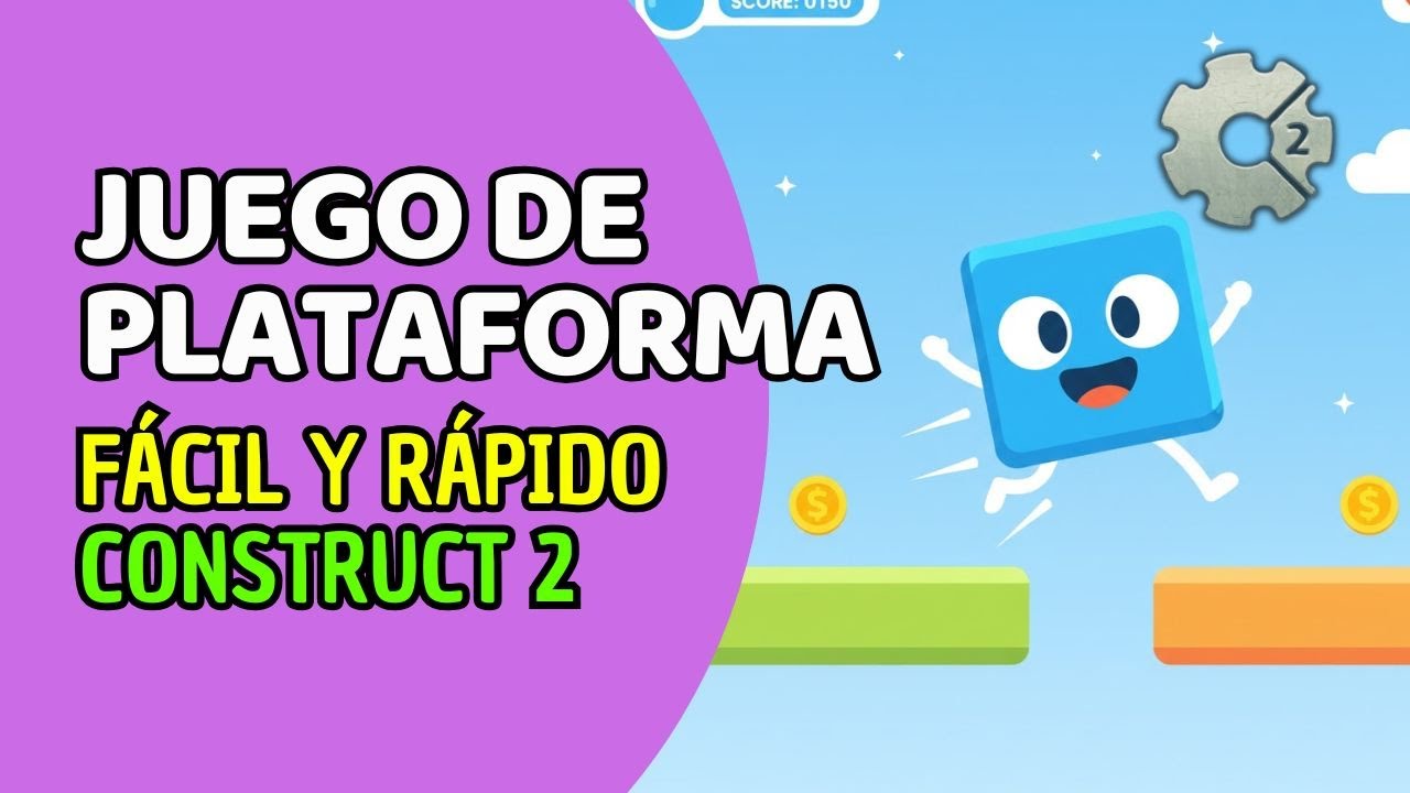 &iexcl;CREA TU PRIMER JUEGO 2D en CONSTRUCT 2! | Tutorial para Principiantes F&aacute;cil y R&aacute;pido