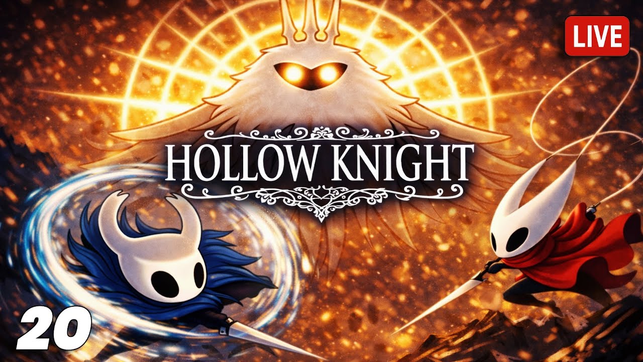 🔴LIVE: CONQUERING Hollow Knight – INSANE final Bosses