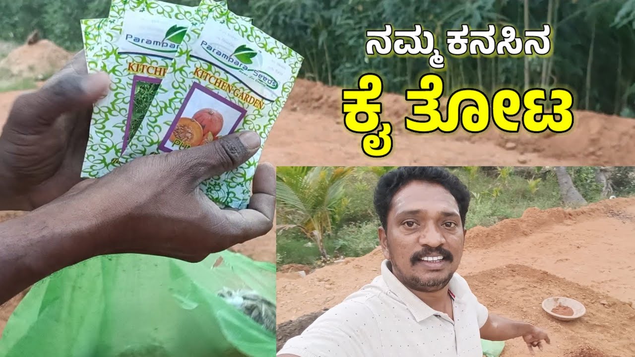 ನಮ್ಮ ಕನಸಿನ ಕೈ ತೋಟ 🌱 | Our Dream Garden 💚 | Naveen Madhugiri  #gardening #vlog 