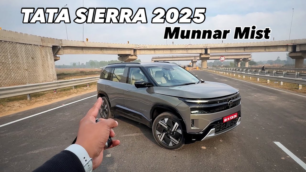 Tata Sierra 2025 Munnar Mist Green Colour: Best Looking Colour, Interiors, Features & Price ? 