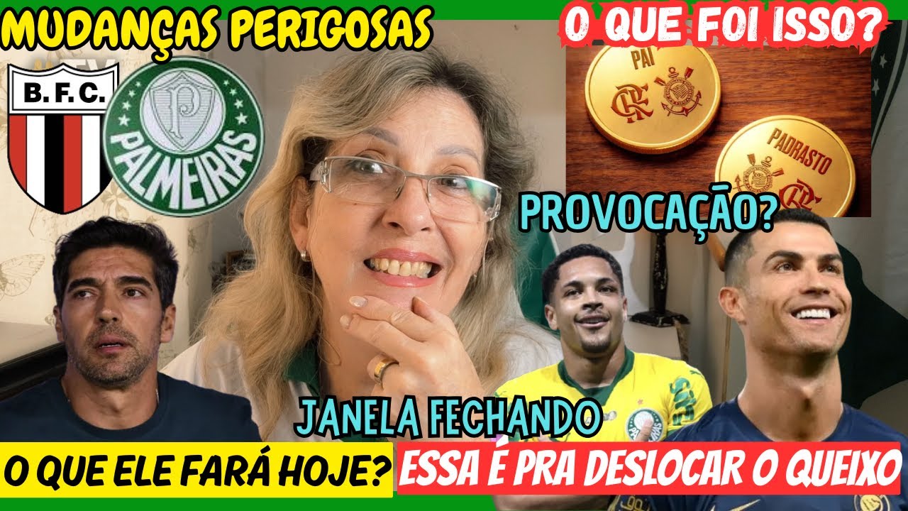 VAI DAR TEMPO? PROVOCAÇÃO DOS RIVAIS? VITOR ROQUE COM CR7?! O QUE O ABEL PREPAROU PRA HOJE...
