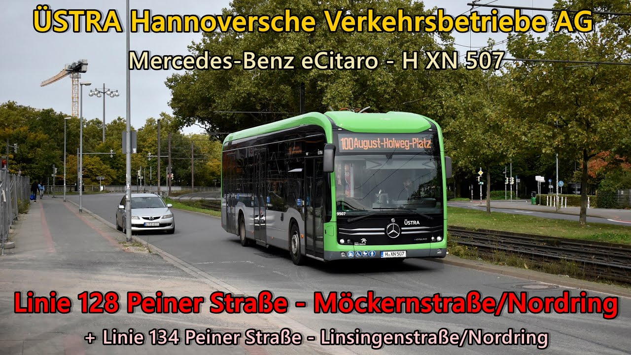 [Sound] Bus Mercedes-Benz eCitaro von ÜSTRA Hannoversche Verkehrsbetriebe AG - H XN 507