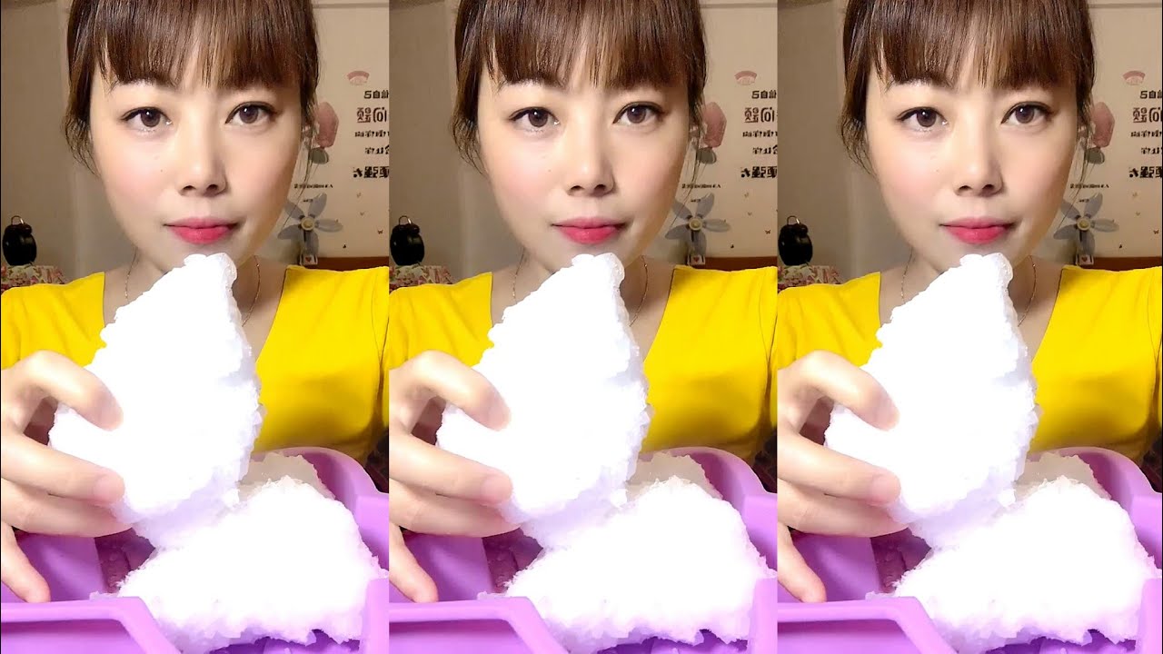 ASMR WHITE ICE EATING / ICE EATING