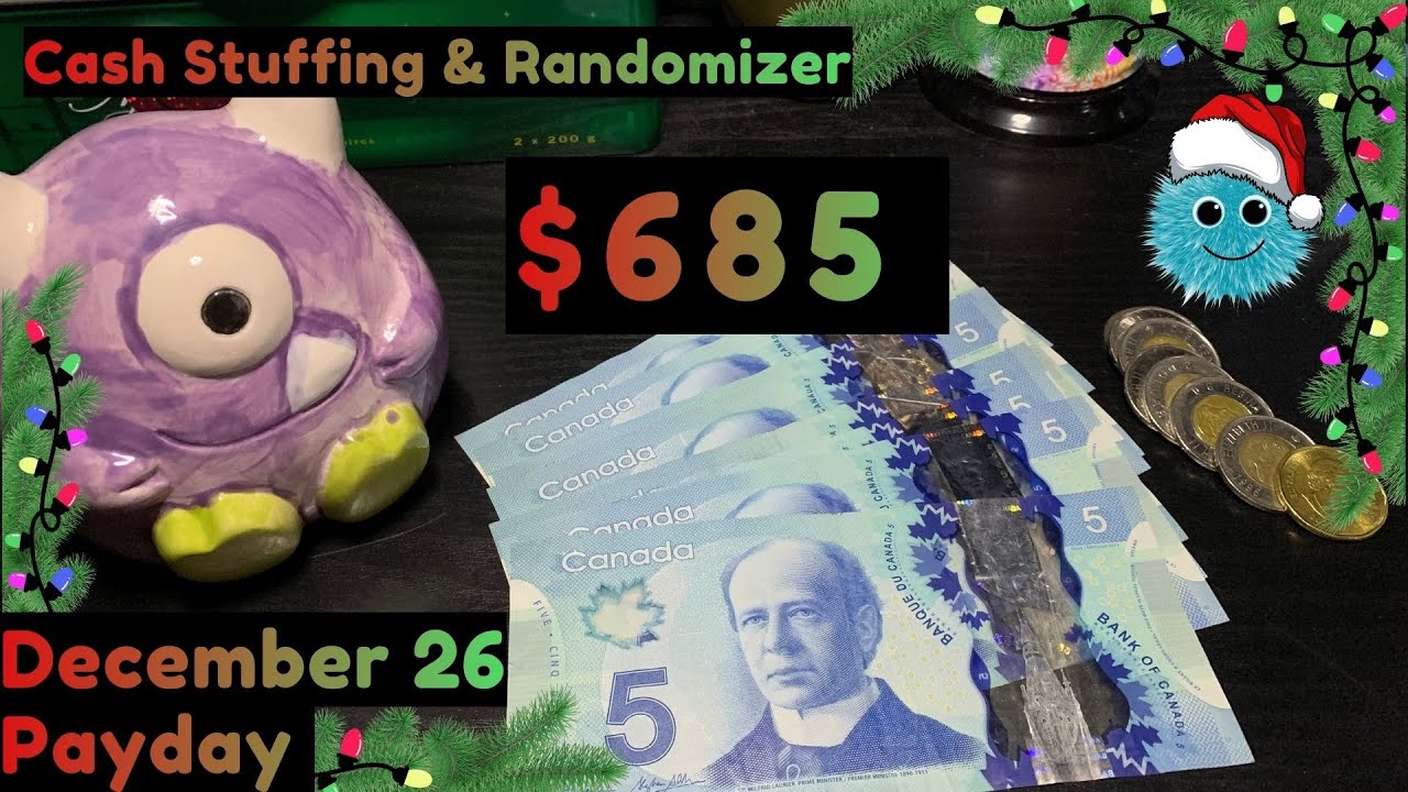 Merry Christmas !!! December 26 Payday ~ Cash Stuffing $685