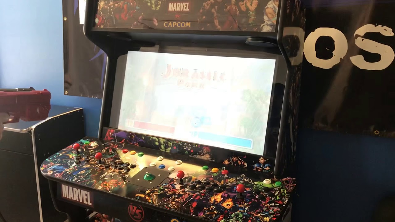 4 Player Arcade with 2 Aimtrak Guns and Trackball All Working