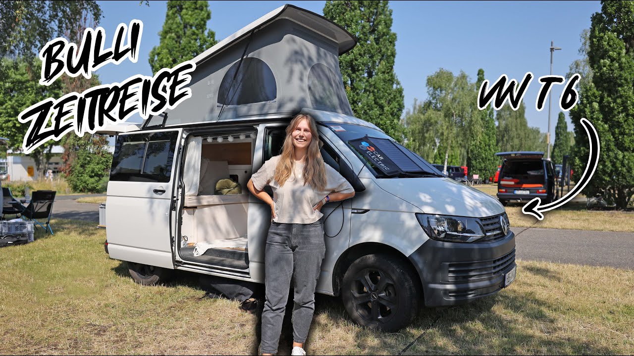 Bulli Zeitreise! 🚐 Katha lebt und arbeitet in ihrem selbst umgebauten VW T6 Campervan!