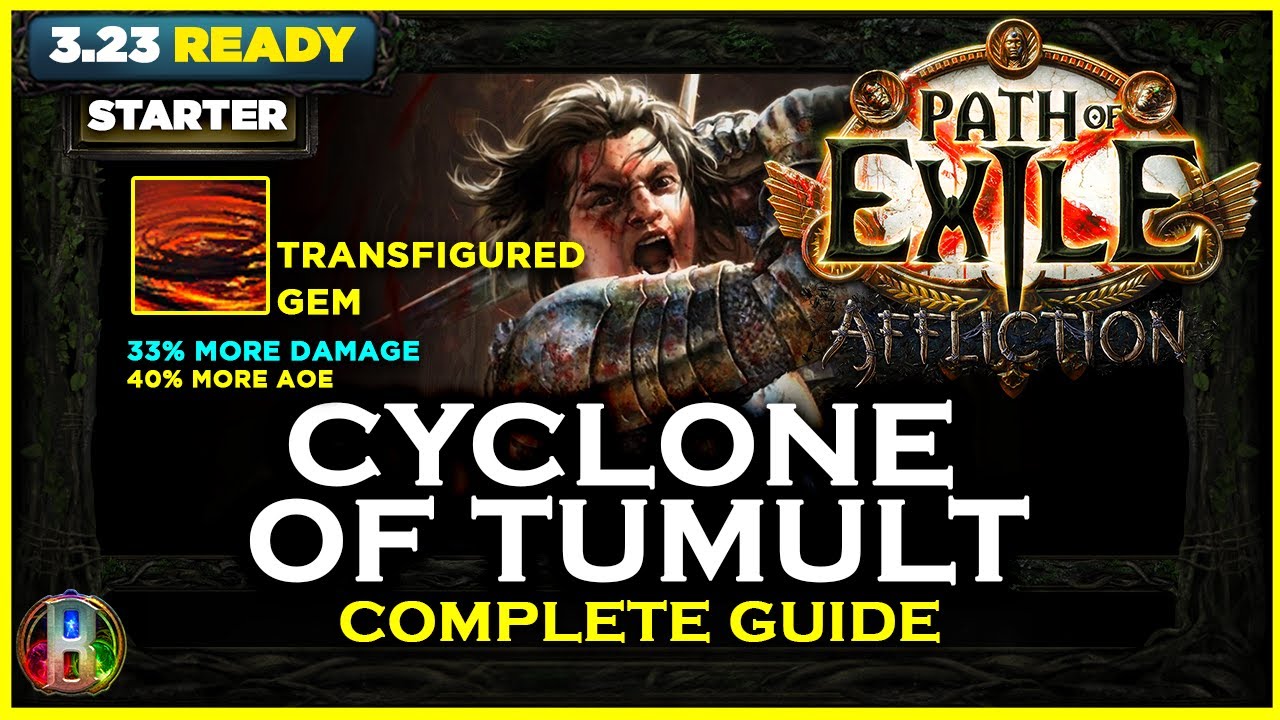 [PoE 3.23] CYCLONE OF TUMULT BUILD - COMPLETE GUIDE - SLAYER - AFFLICTION LEAGUE - POE BUILDS