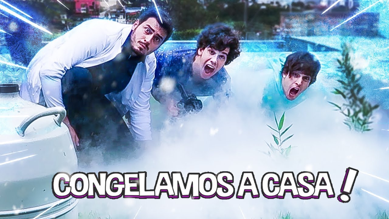 CONGELAMOS a nossa CASA com NITROGÊNIO LIQUIDO Ft. ÁREA SECRETA