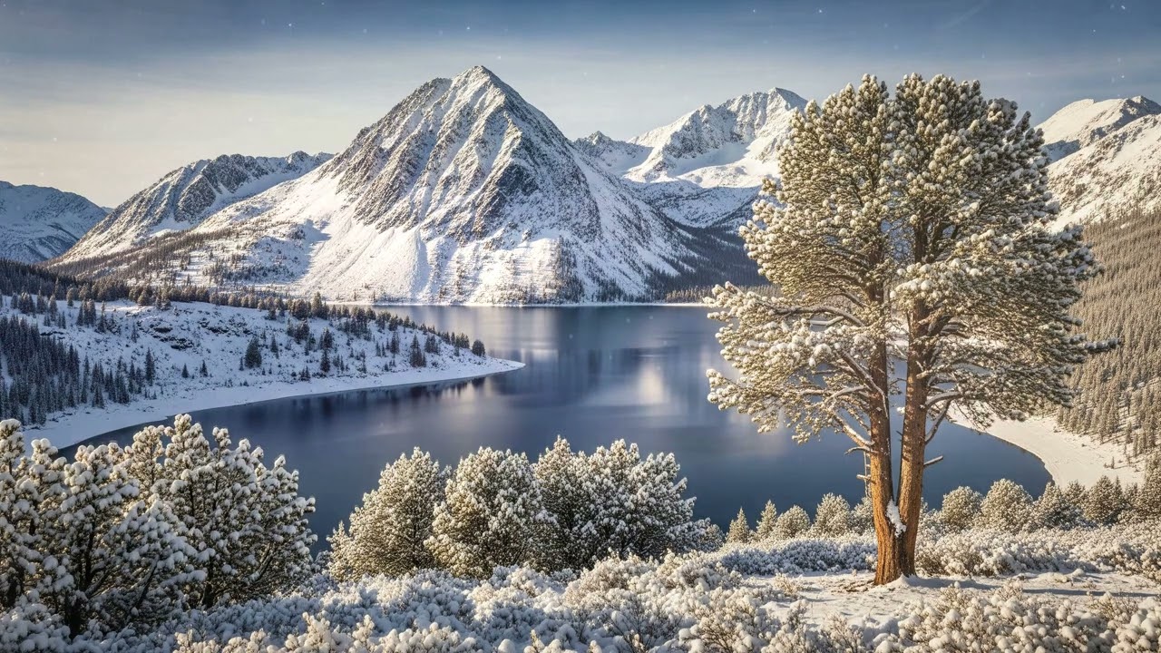 15 Minute - Majestic Peaks and Peaceful Waters: A Winter Meditation Escape - Winter Meditation