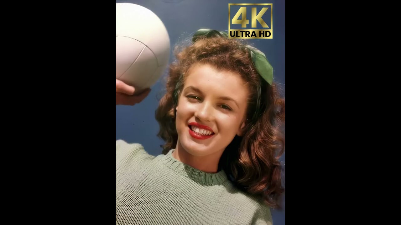 Marilyn Monroe 4K Restoration | Rare Vintage Hollywood Film | AI Enhanced Classic Movie