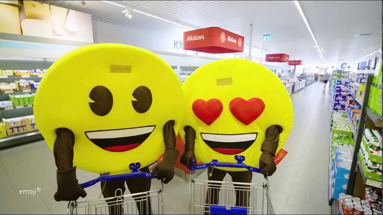 ALDI -- neue emoji Werbung
