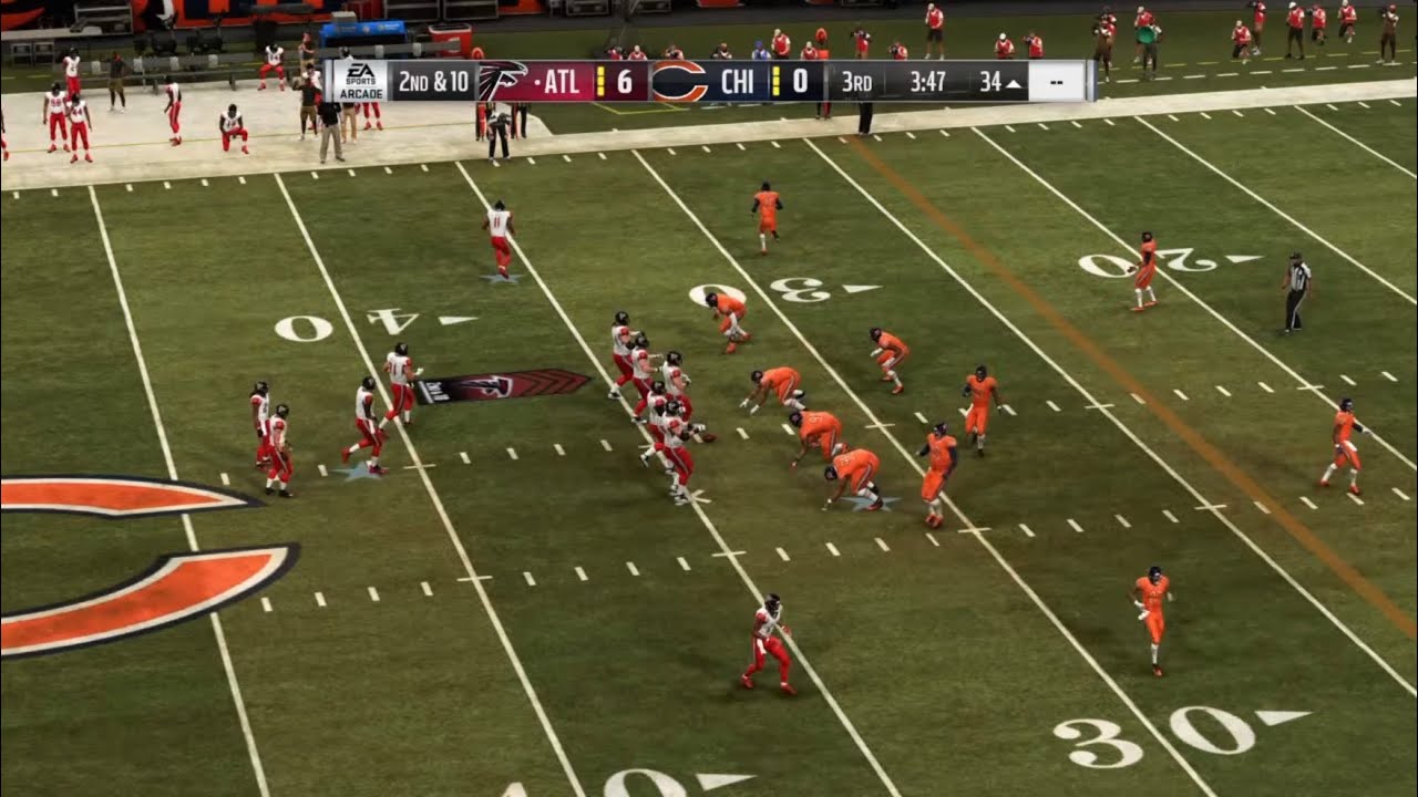Madden NFL 19 falcons vs bears (CPU vs CPU)