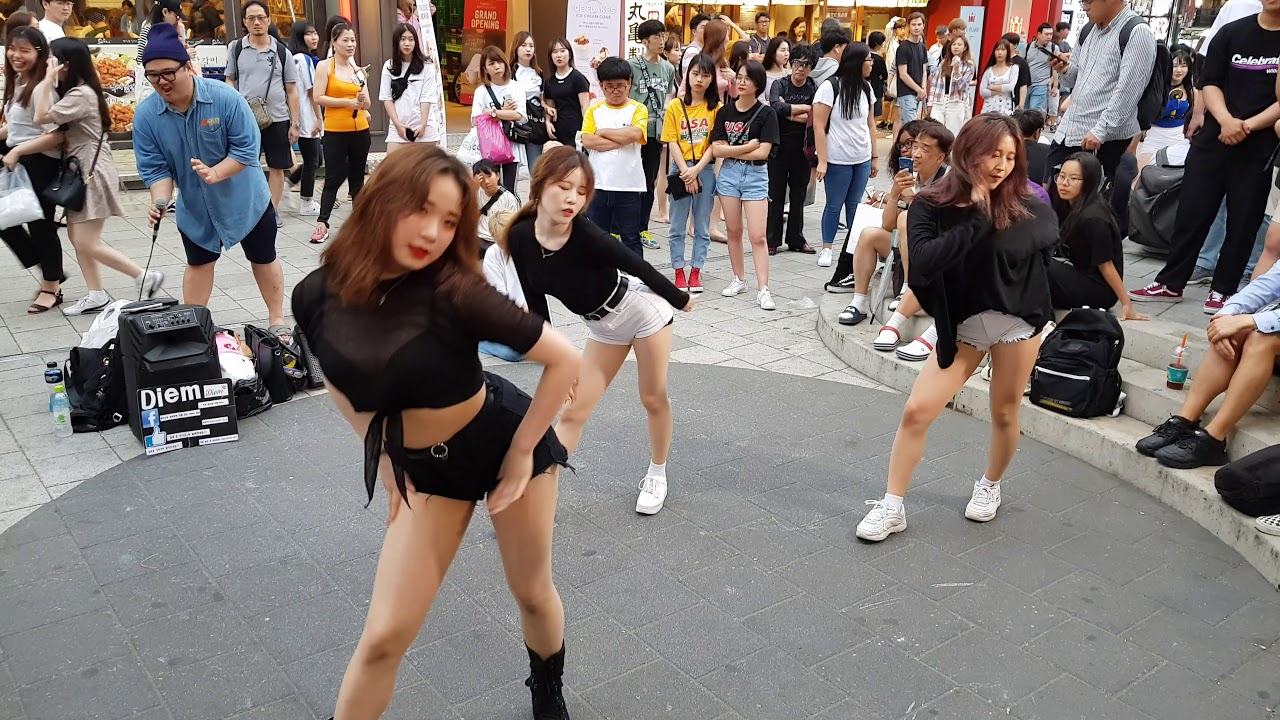 20190630 홍대 오늘도 기다렸던 댄스팀 디엠(DIEM)버스킹 - 현아 HyunA - Lip & Hip 립앤힙