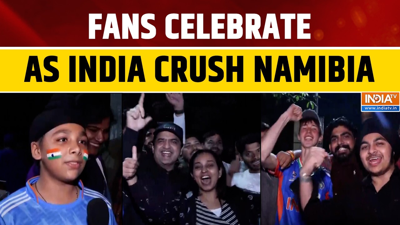 India Beats Namibia by 93 Runs | Fans Celebrate Thrilling T20 World Cup 2026 Victory