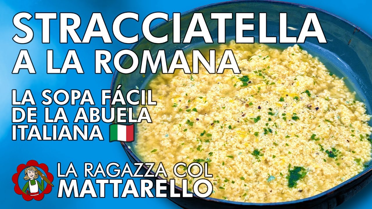 Stracciatella a la Romana 🍲 Sopa Italiana de Huevo y Queso Fácil y Rápida