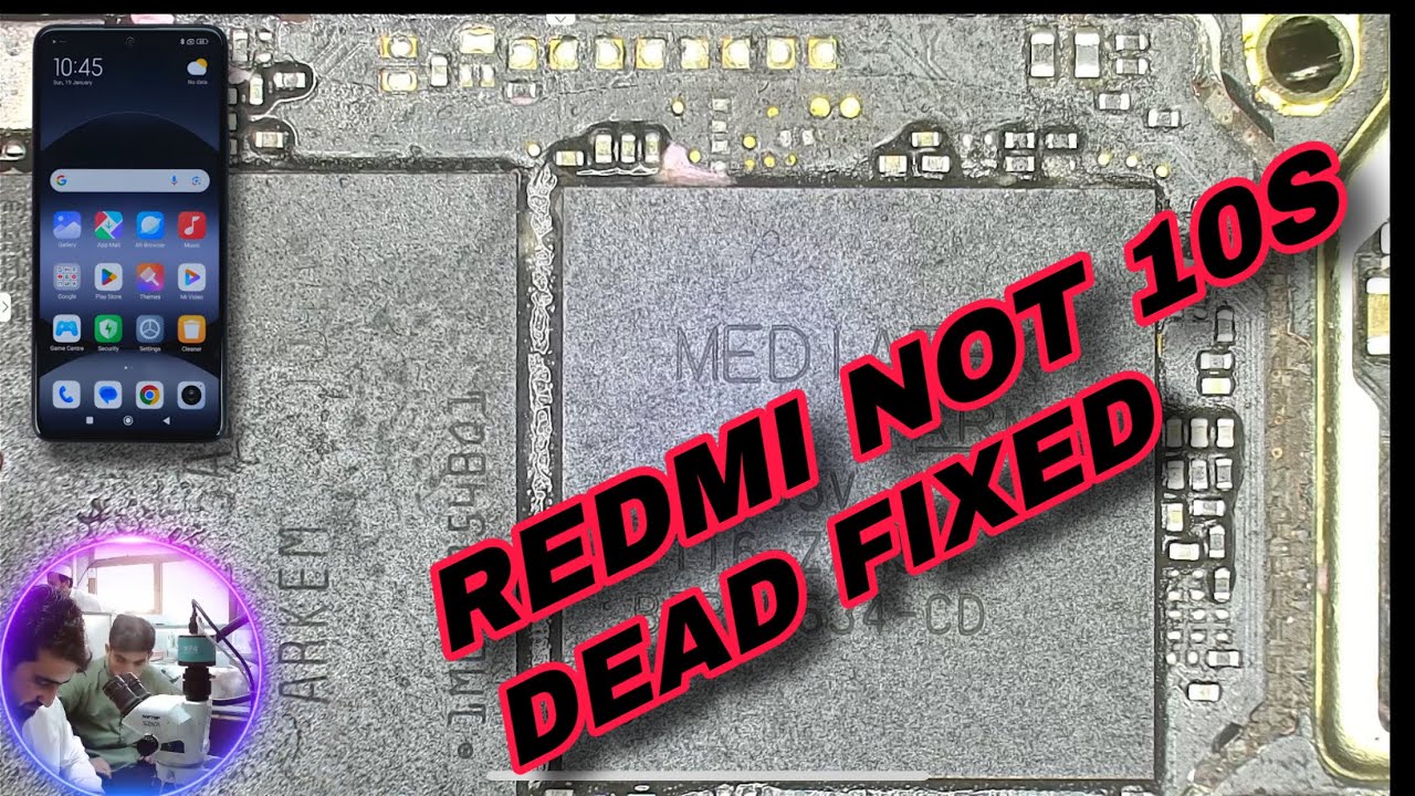 Redmi not 10s dead solution step by step | black pasted cpu rebaling step by step 
