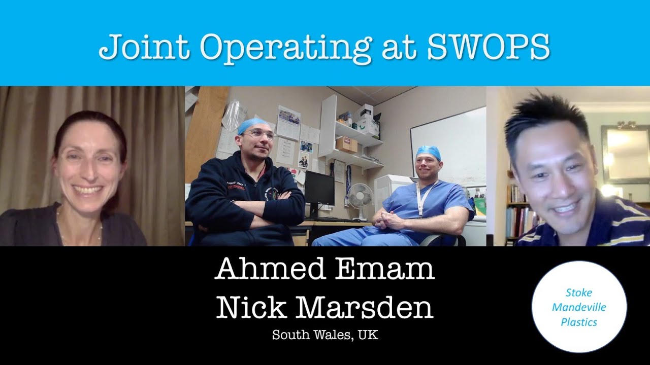 Joint operating at Morriston Hospital, Swansea, Wales