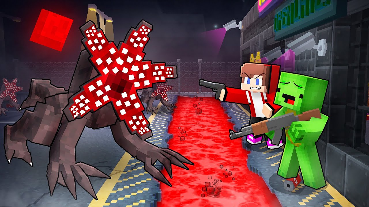 STRANGER THINGS VS Security House - Maizen Minecraft Animation