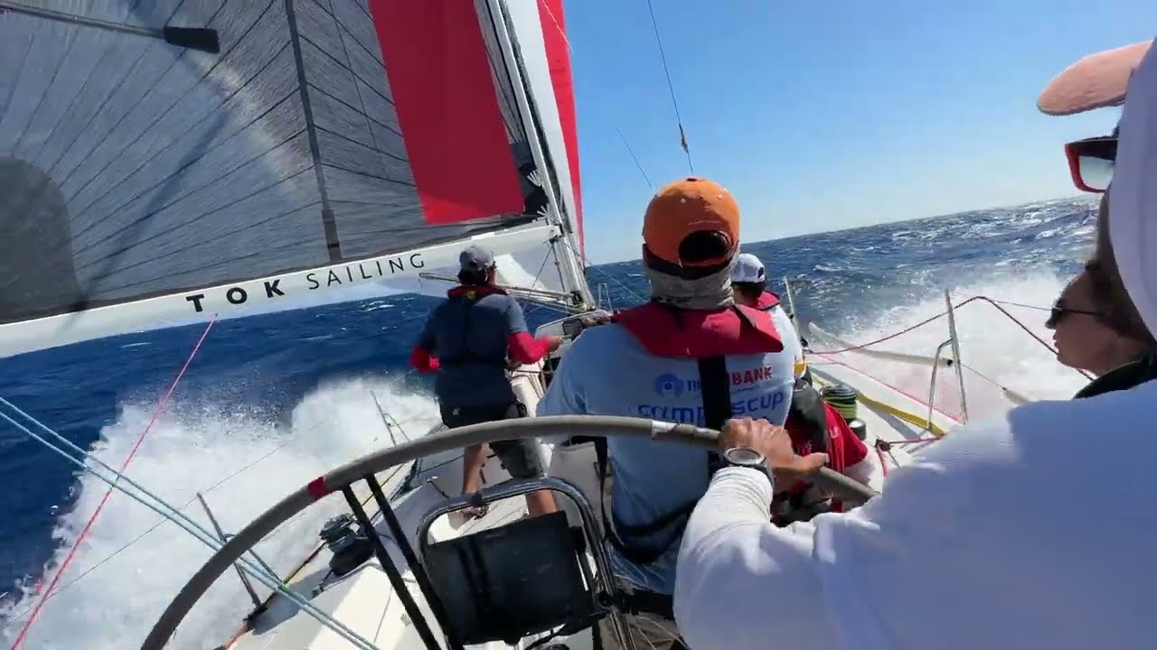 Sailing in 35 knots on J122