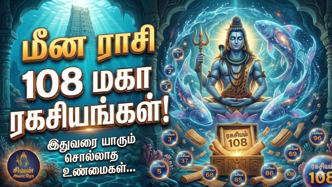 மீன ராசி 108 மகா ரகசியங்கள்! - உங்கள் தலையெழுத்தையே மாற்றும் மகா பதிவு! | Meena Rasi 108 Secrets
