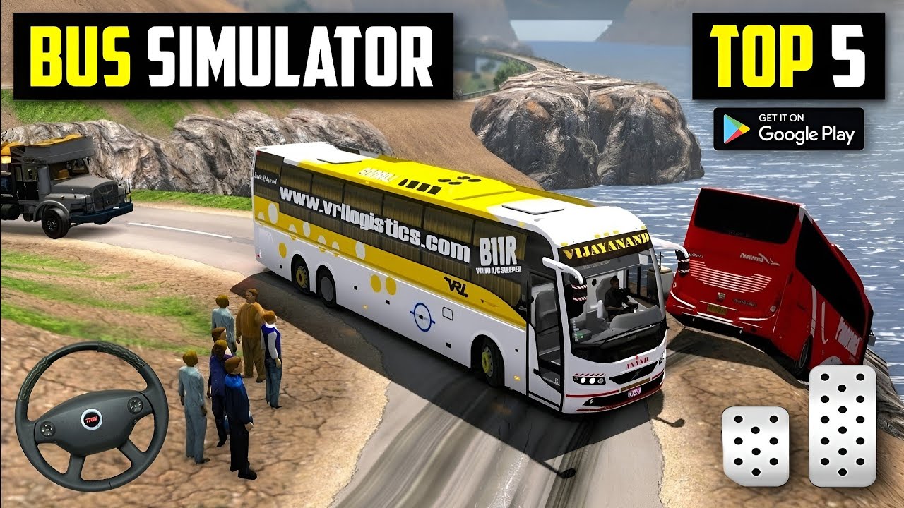 Top 5 Bus Simulator Games For Android l Best Bus Simulator Games On Android