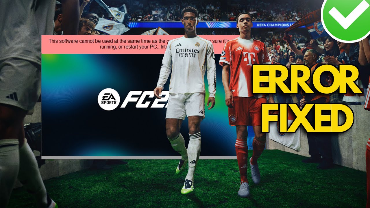 Ошибка EA Sports FC 26. Это программное обеспечение нельзя использовать одновременно с игрой Inte...