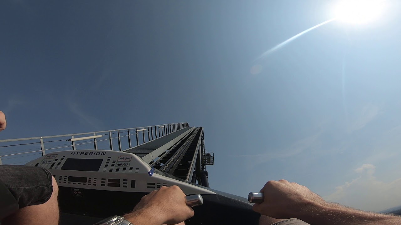 Hyperion pierwszy wagonik Energylandia zator rollercoaster hyperion poland GoProHero7