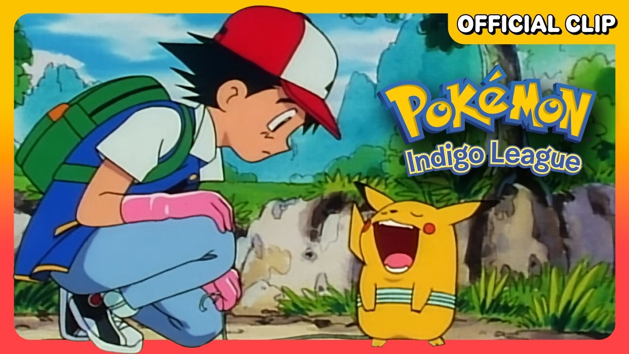 Ash Meets Pikachu | Pok&eacute;mon: Indigo League | Official Clip