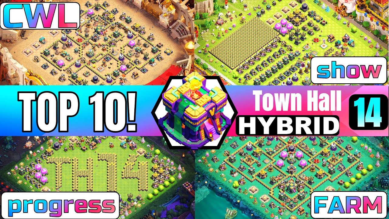 TOP 10! Town Hall 14 (TH14) Trophy/Hybrid/Farming Base Layout + Copy Link 2024 | Clash of Clans