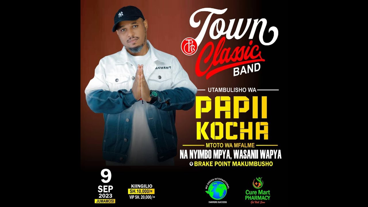 UTAMBULISHO WA PAPII KOCHA NDANI YA TOWN CLASSIC BAND