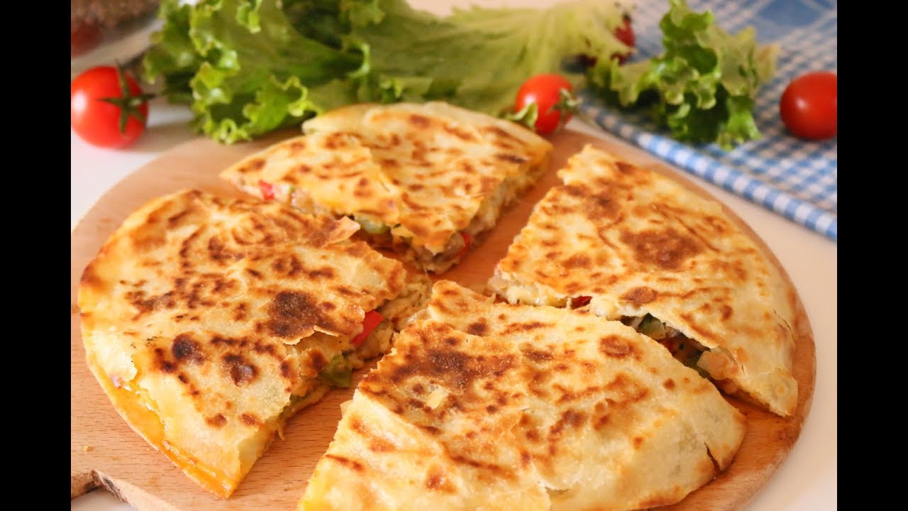 كاساديا الدجاج المكسيكية chicken quesadilla