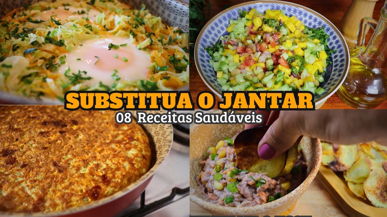 08 Receitas para Substituir o Jantar e ainda Ajuda no Emagrecimento- Compilado