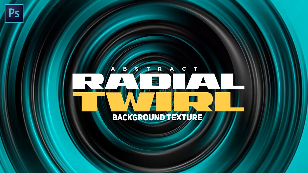 Abstract Radial Twirl Background (Photoshop)