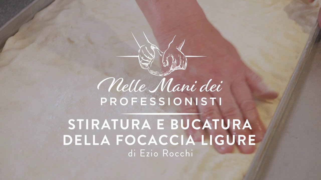 La stesura della focaccia ligure con Ezio Rocchi
