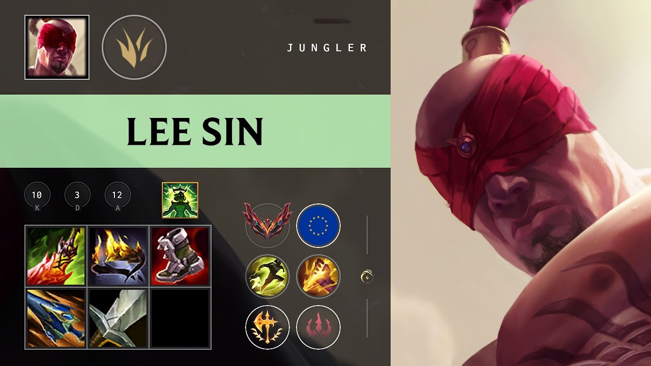 Lee Sin Jungle vs Gwen - EUNE Grandmaster Patch 26.08