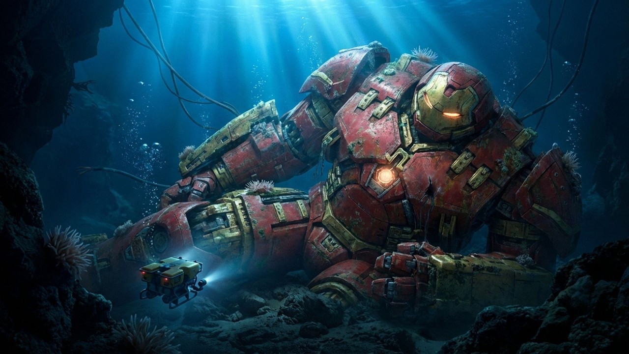 We Recovered a GIANT Iron Man Armillary Suit From the Deep Sea | Full ASMR Restoration to Full Power
